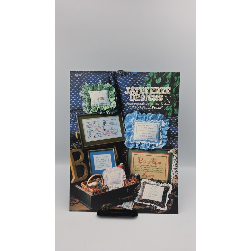 Jaydeebee Designs-Potpourri Praise, 1982, Cross Stitch Pattern Booklet